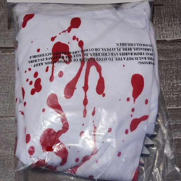 Loftus International Bloody Shirt with Buzz Saw Shirt Costume Gag Halloween - Picture 5 of 5